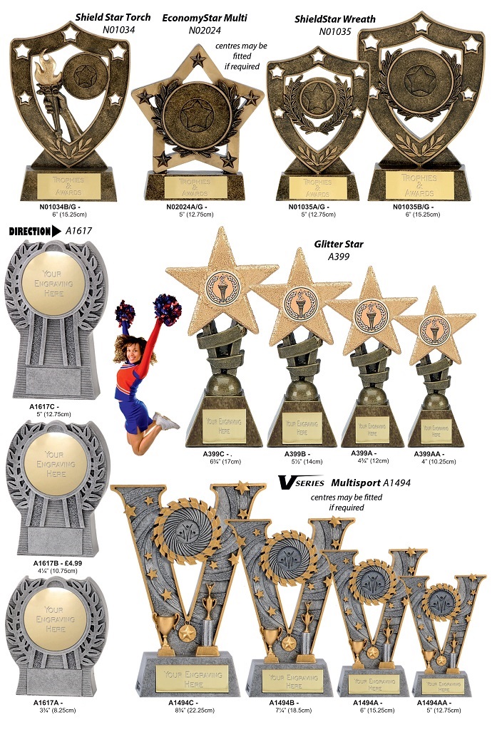 Sheild Star Torch Plaques &  Awards