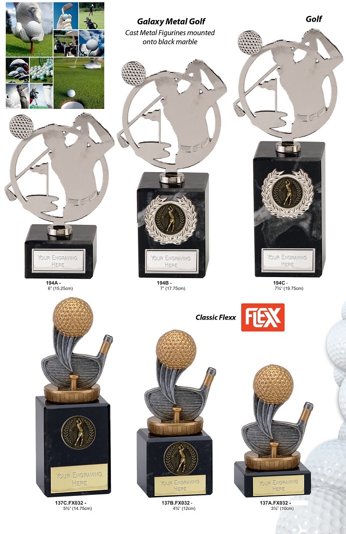Galaxy Metal Golf Trophies & Awards