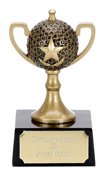 Gold Golf Ball  with Star  Award A1050