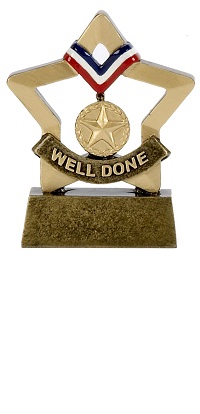 Well Done Mini Stars Trophy AwardA1103