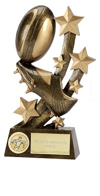 Sentinel Rugby Boot & Ball Trophy Award