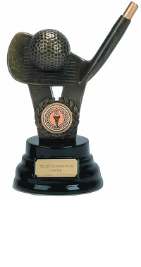 Gold Laurel Golf Club Iron Trophy AwardA282