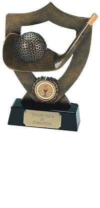 Golf Club Celebration Shield Trophy Award