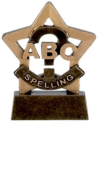 Spelling Mini Stars Trophy AwardA947