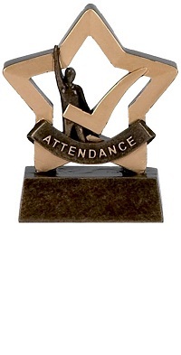 Attendance Mini Stars Trophy AwardA974