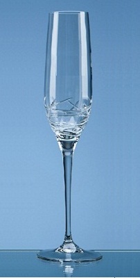 Fine Lead Crystal Champagne Flute  Incl. FREE TEXT Engraving  