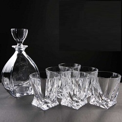 Laguna Crystal Whisky Set  with Free Text Engraving