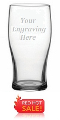 Tulip 1 Pint Beer Glass  - Inc. FREE TEXT Engraving  !<</em>